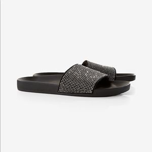Express Shoes - Express Embellished Slides Express Shoes - Express Embellished Slides
